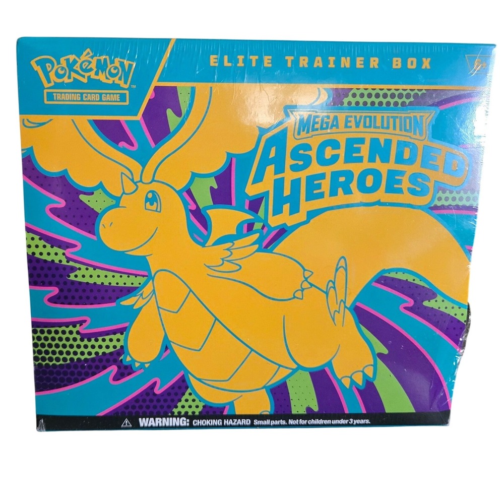 Pokemon Elite Trainer Box Kids OS Blue New Mega Evolution Ascended Heroes ETB